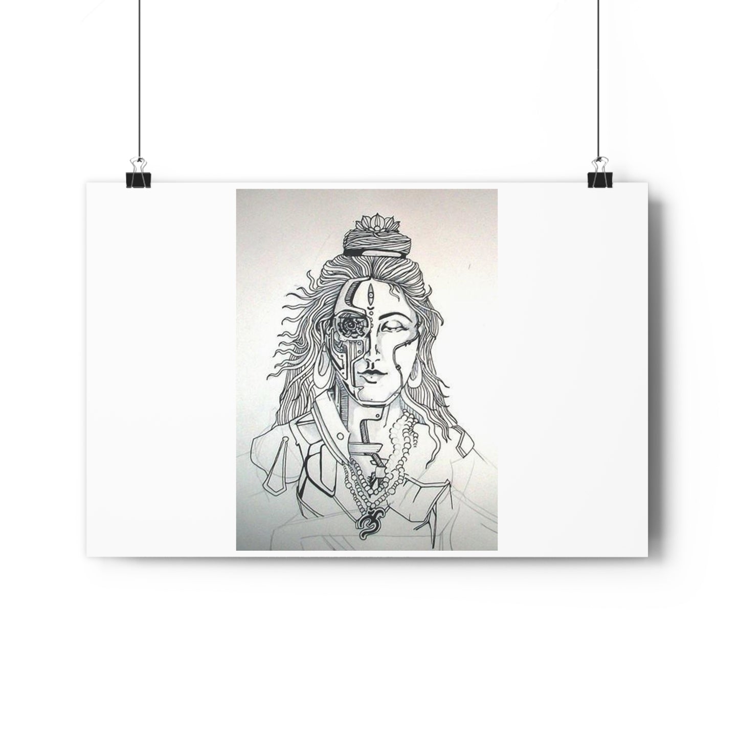 "Bionic Shiva" - Giclée Art Print by artist David Hilborn