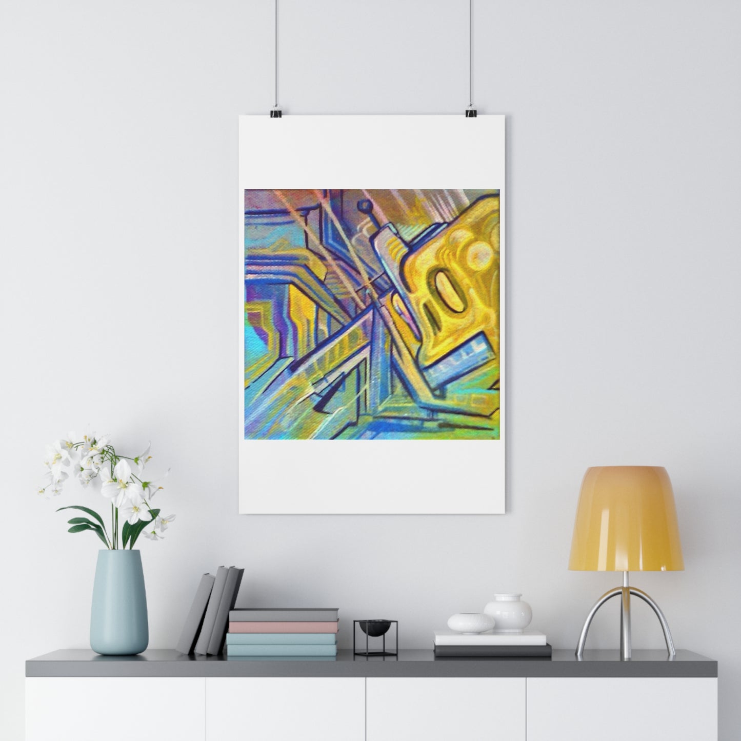 "Robo Drip”- Giclée Art Print by artist David Hilborn