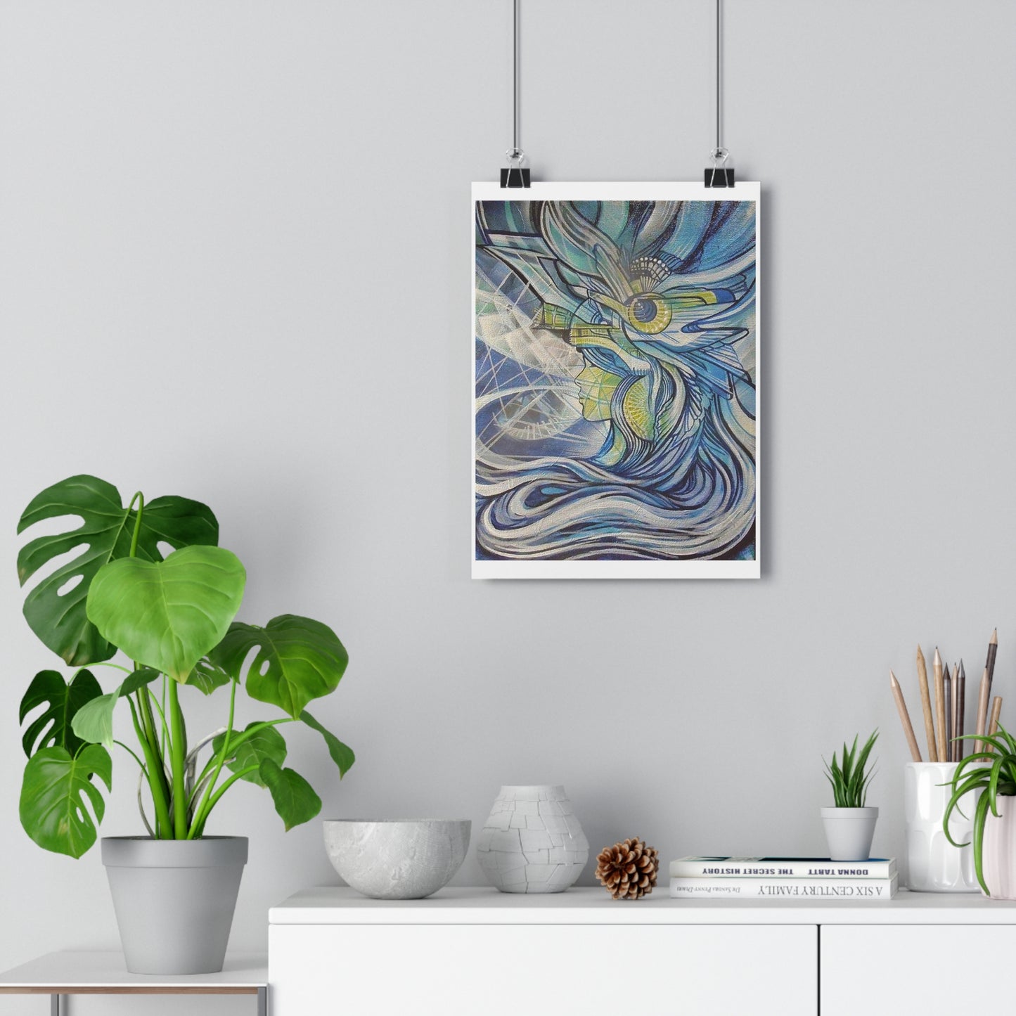 "Aquamarine”- Giclée Art Print by artist David Hilborn