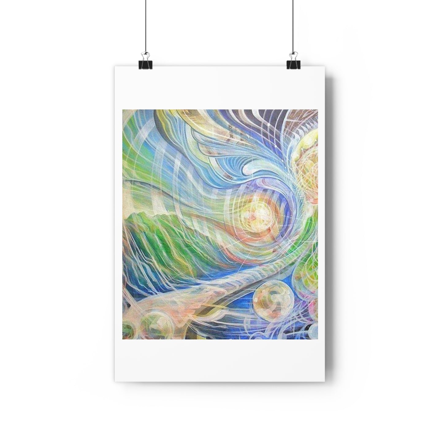 “Vibrational Terrain”- Giclée Art Print by artist David Hilborn