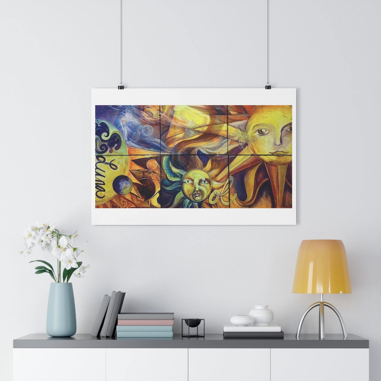 "Sun/Moon”- Giclée Art Print by artist David Hilborn