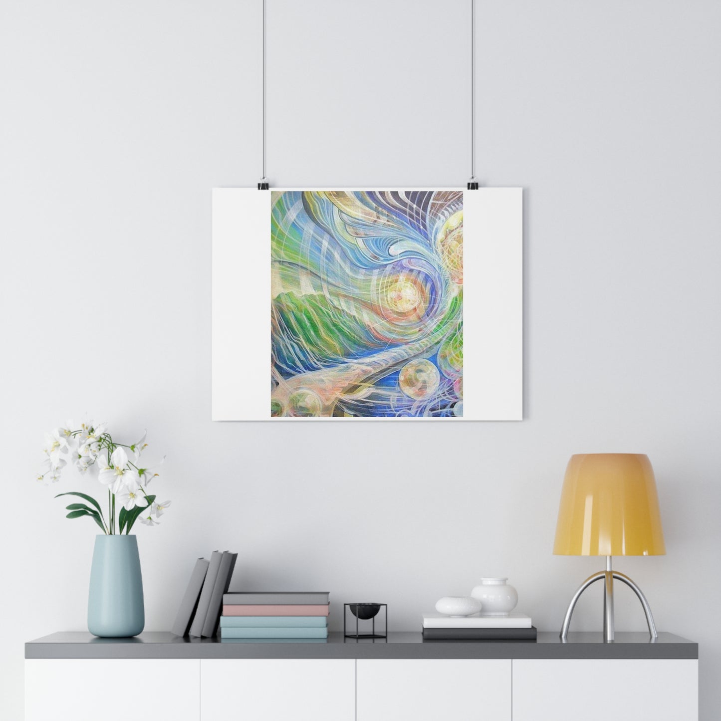 “Vibrational Terrain”- Giclée Art Print by artist David Hilborn