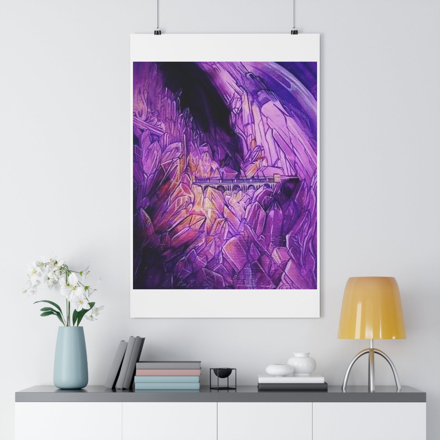 "Crystal Caverns”- Giclée Art Print by artist David Hilborn