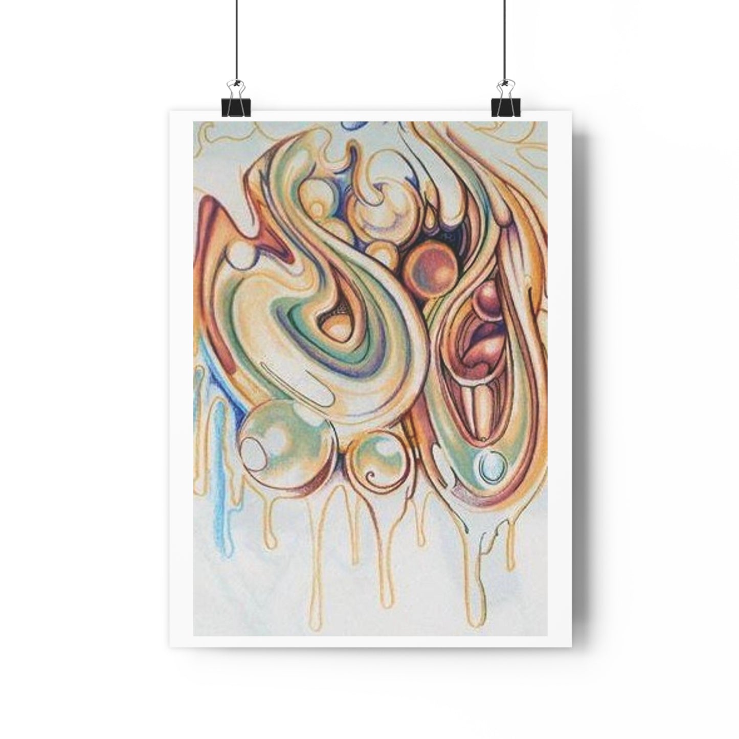 "Iridescent Bubbles”- Giclée Art Print by artist David Hilborn