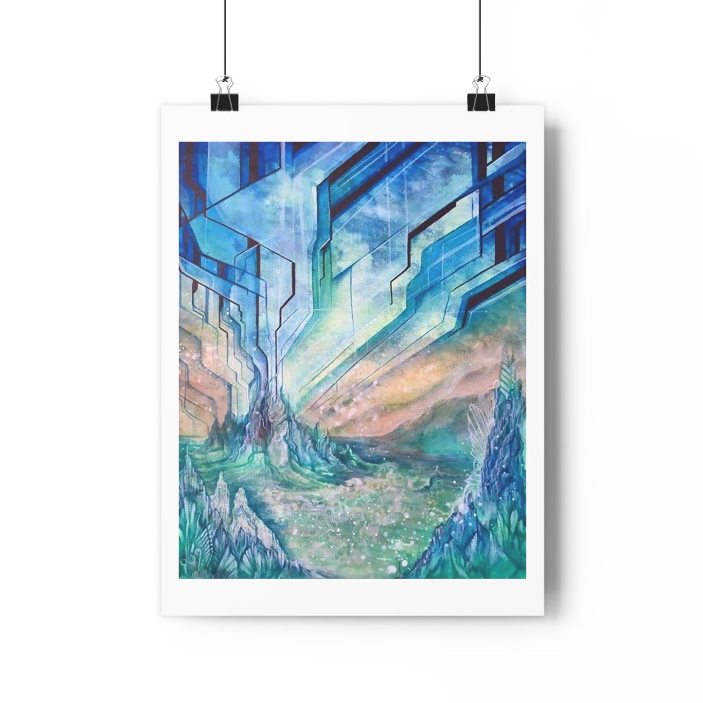 “Aqua-terrestrial”- Giclée Art Print by artist David Hilborn