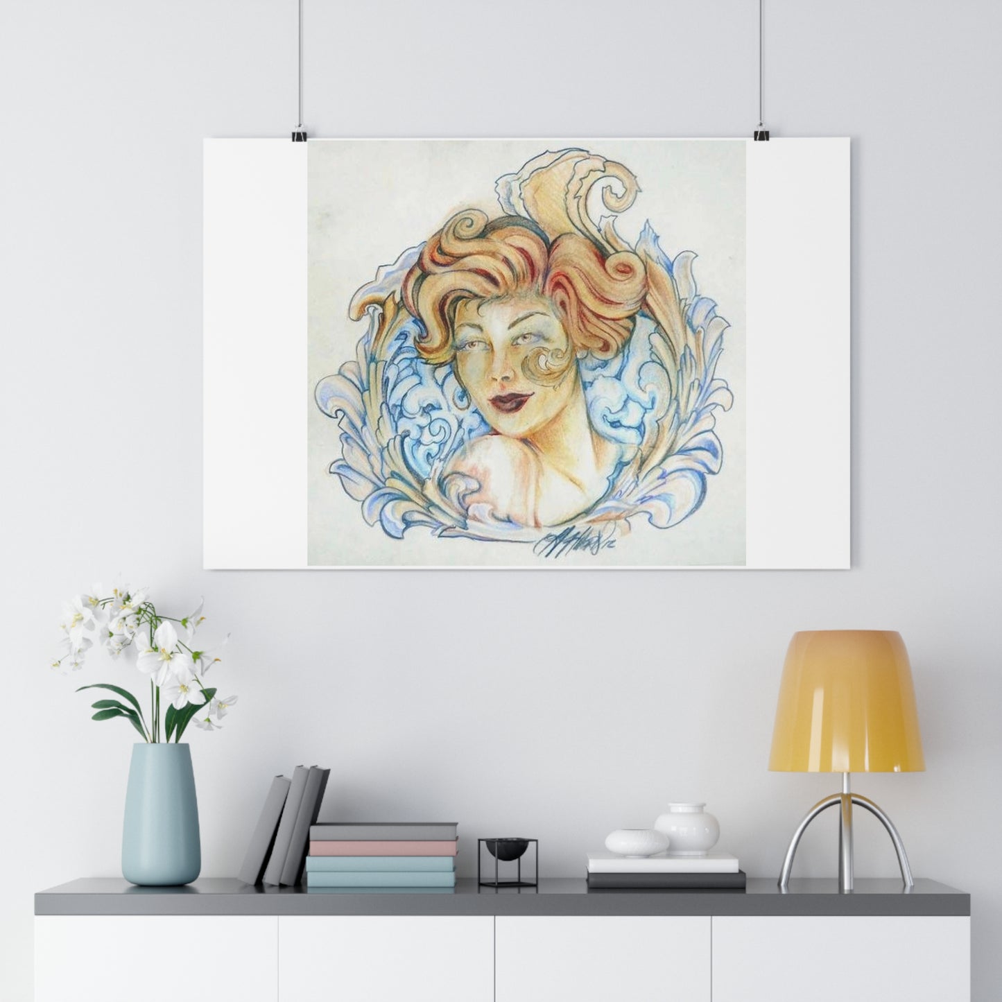 "Whiskey Princess”- Giclée Art Print by artist David Hilborn