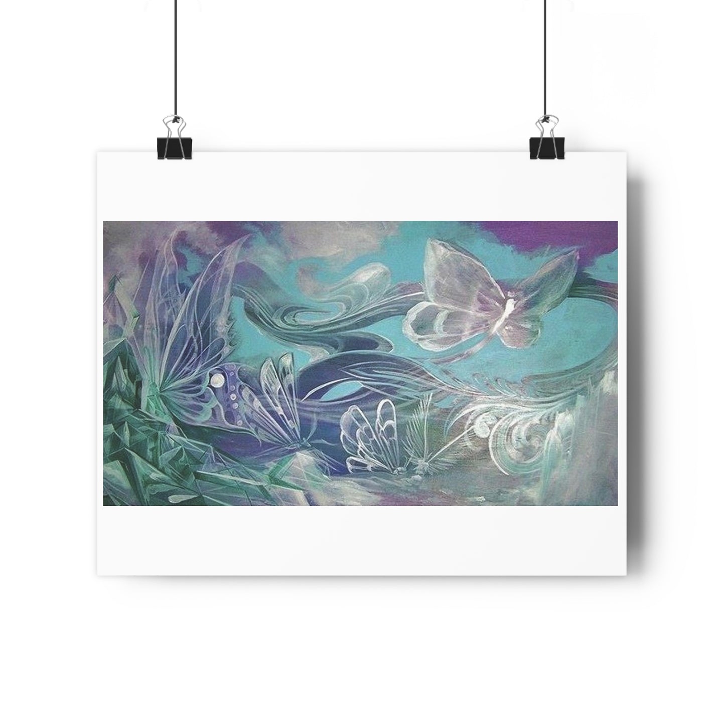 "Butterfly Glass”- Giclée Art Print by artist David Hilborn