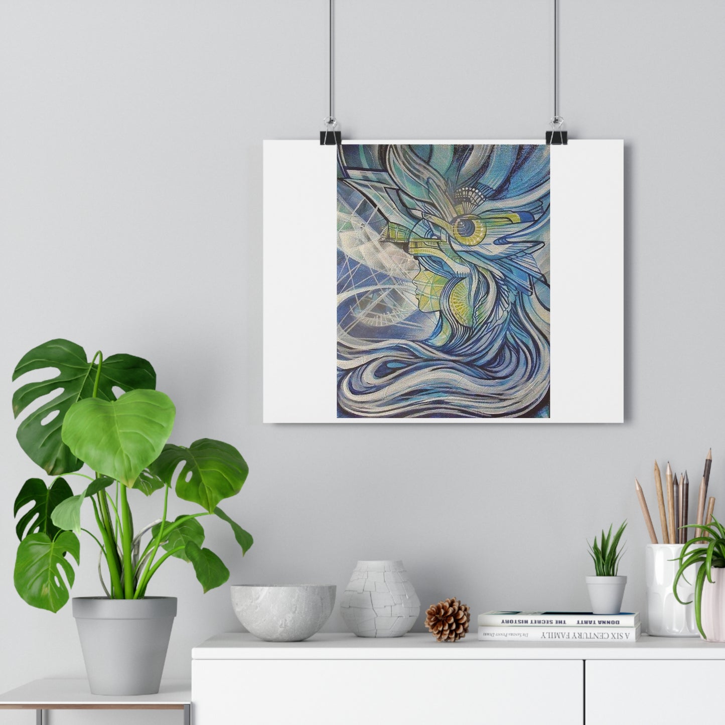 "Aquamarine”- Giclée Art Print by artist David Hilborn