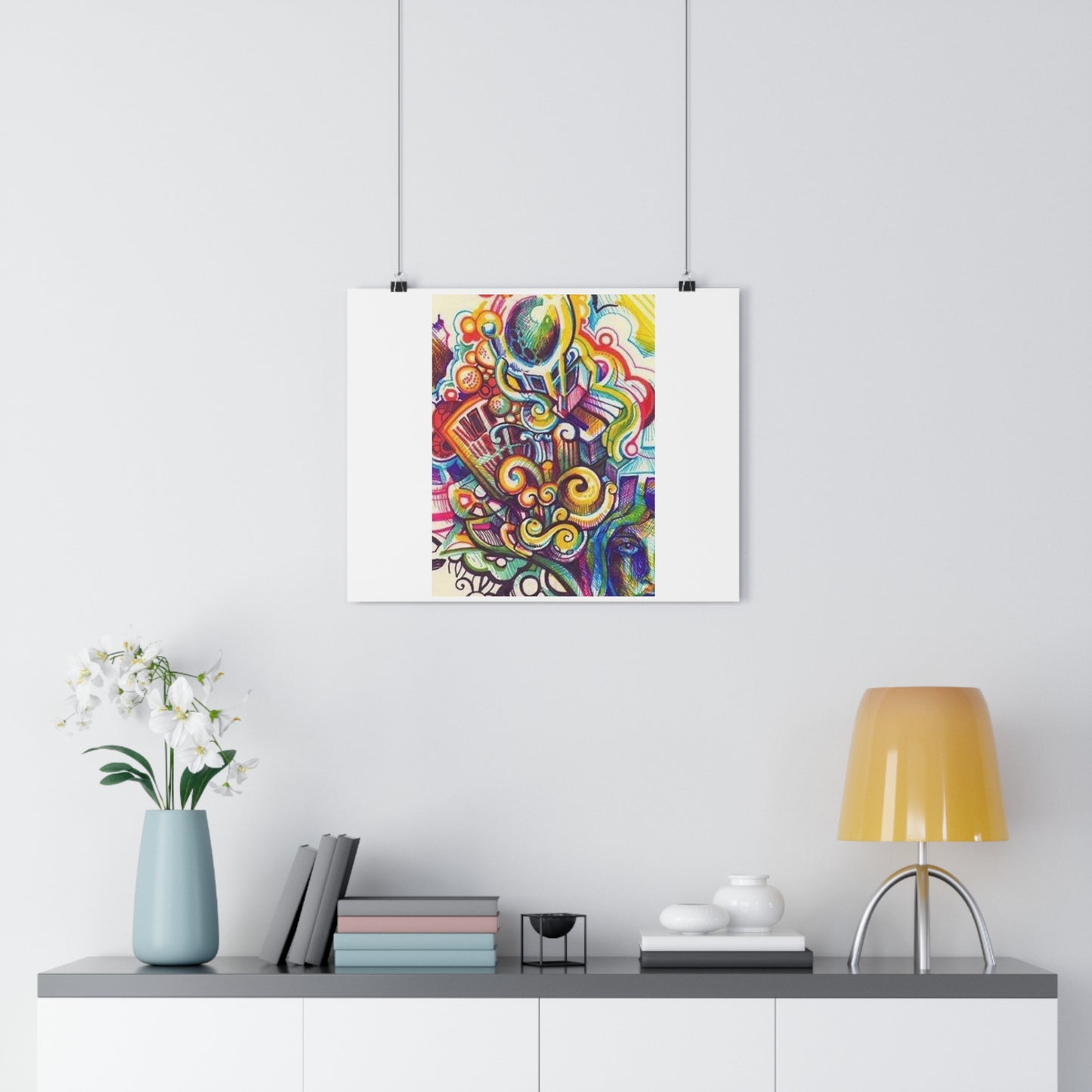 "Technicolor Markers”- Giclée Art Print by artist David Hilborn