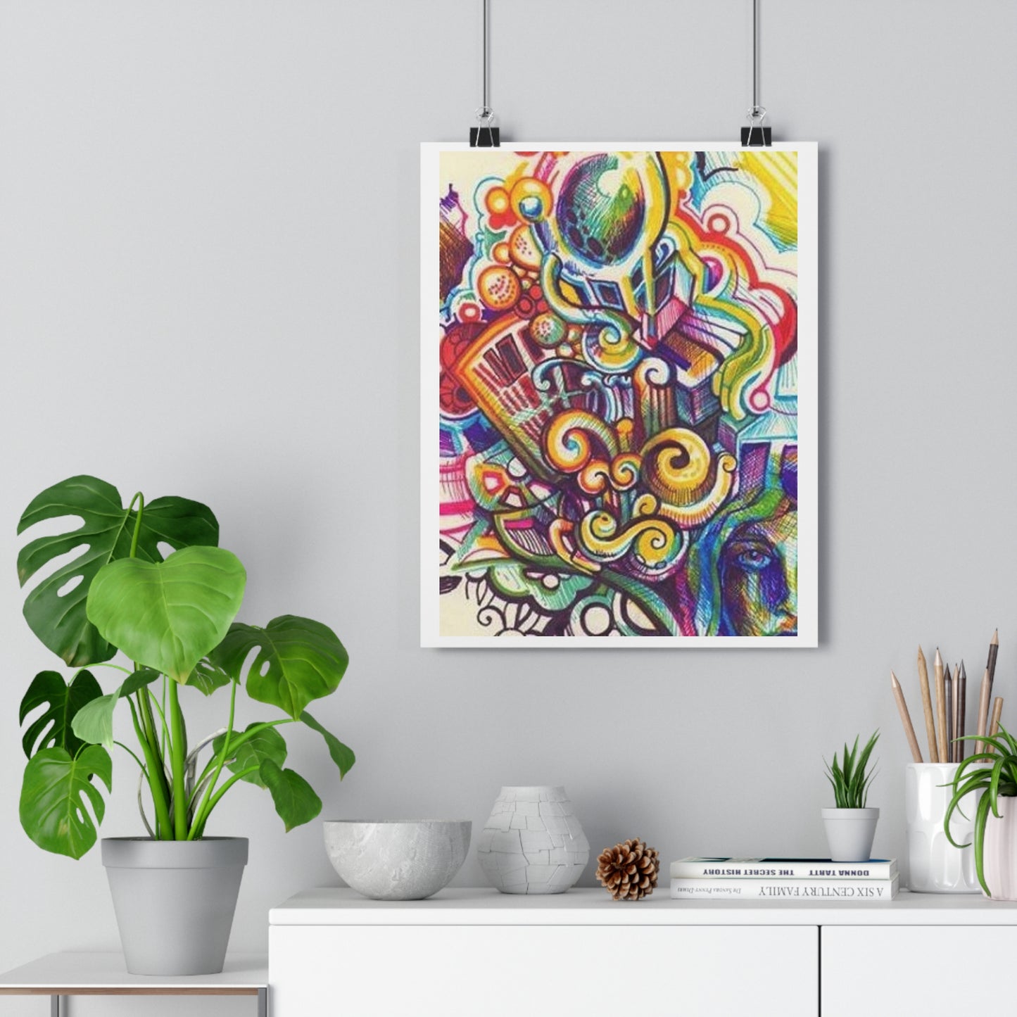 "Technicolor Markers”- Giclée Art Print by artist David Hilborn