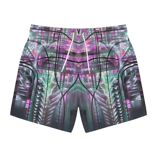 “Compute” - Swim Trunks by Artist David Hilborn