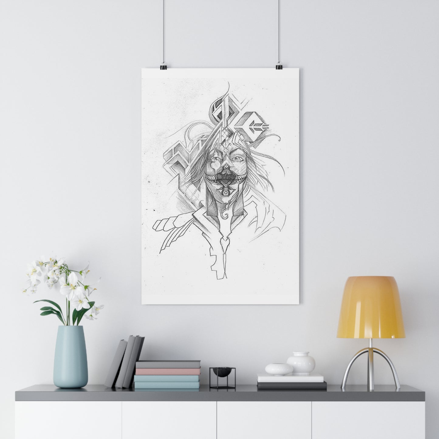 "Masked”- Giclée Art Print by artist David Hilborn