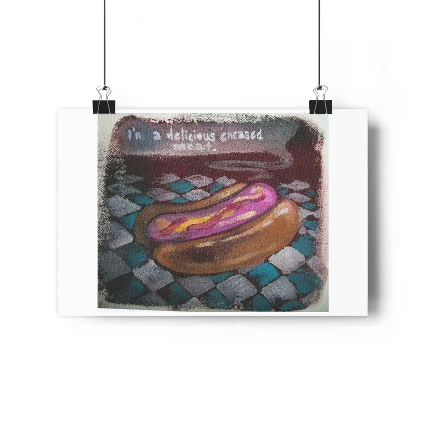 "Delicious Encased Meats”- Giclée Art Print by artist David Hilborn