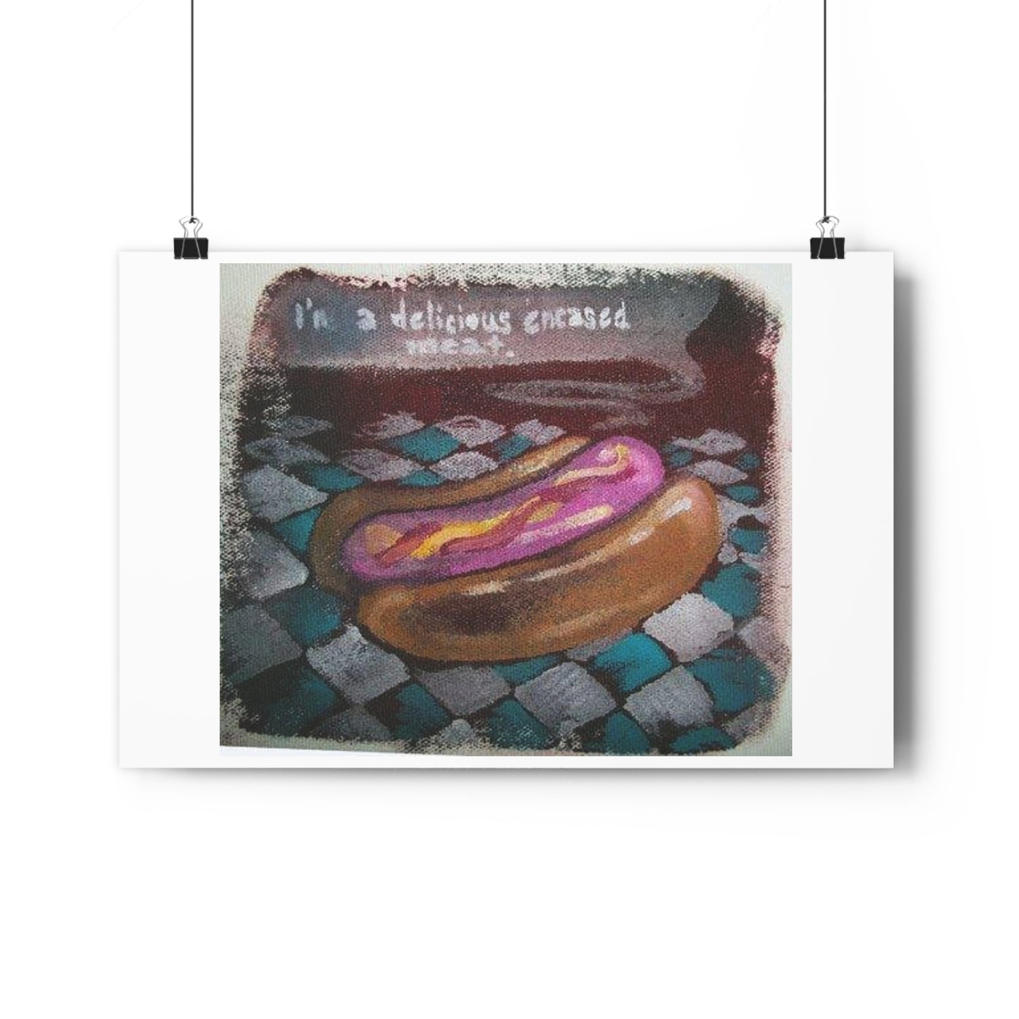 "Delicious Encased Meats”- Giclée Art Print by artist David Hilborn