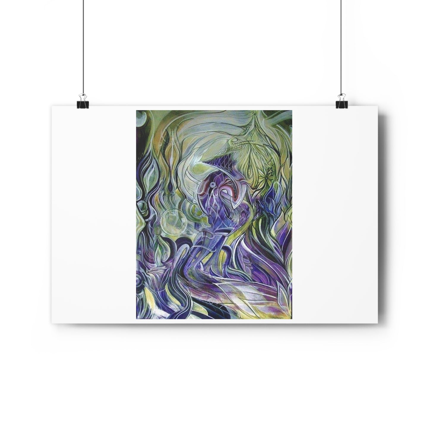 "Purp”- Giclée Art Print by artist David Hilborn