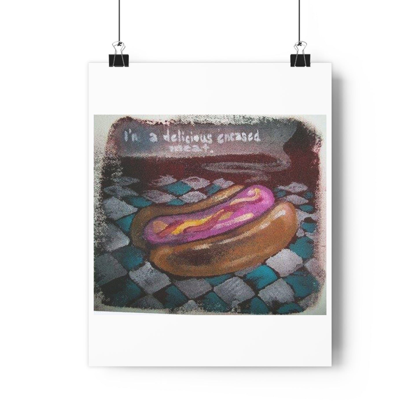 "Delicious Encased Meats”- Giclée Art Print by artist David Hilborn