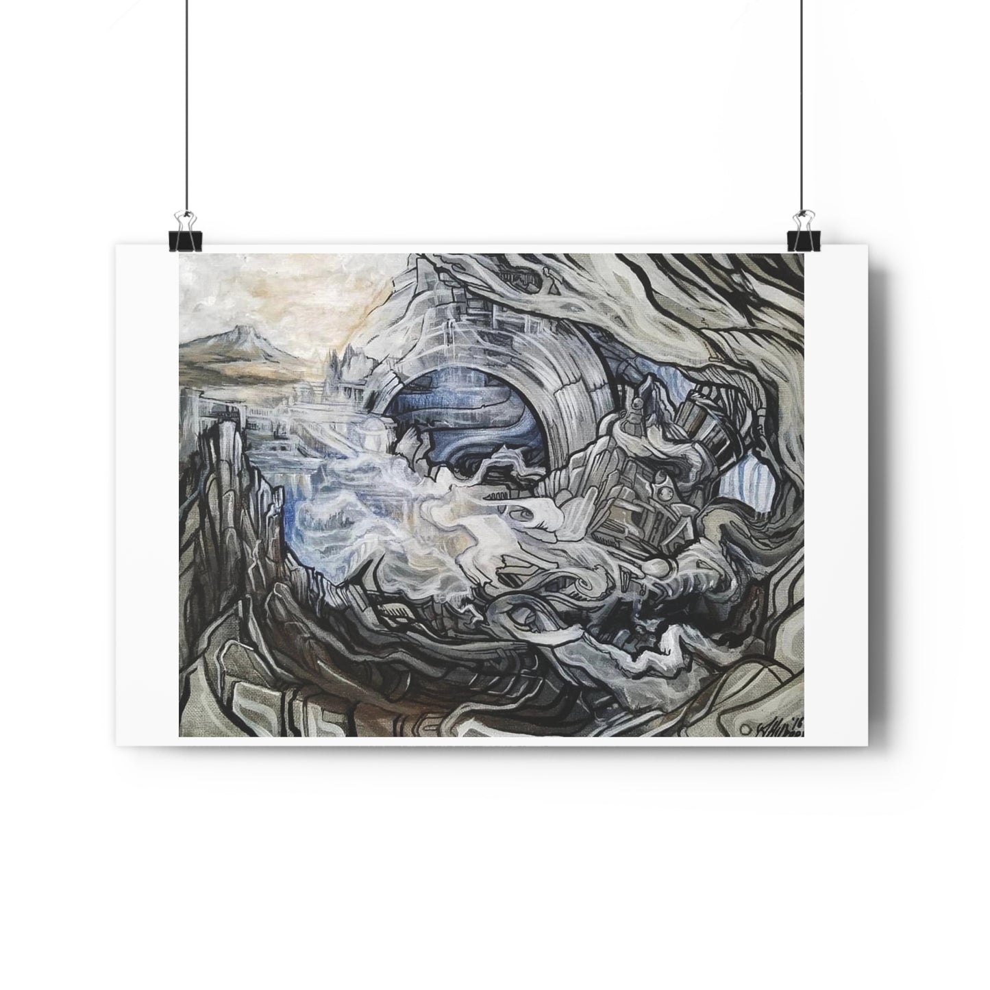 "Typhoon”- Giclée Art Print by artist David Hilborn