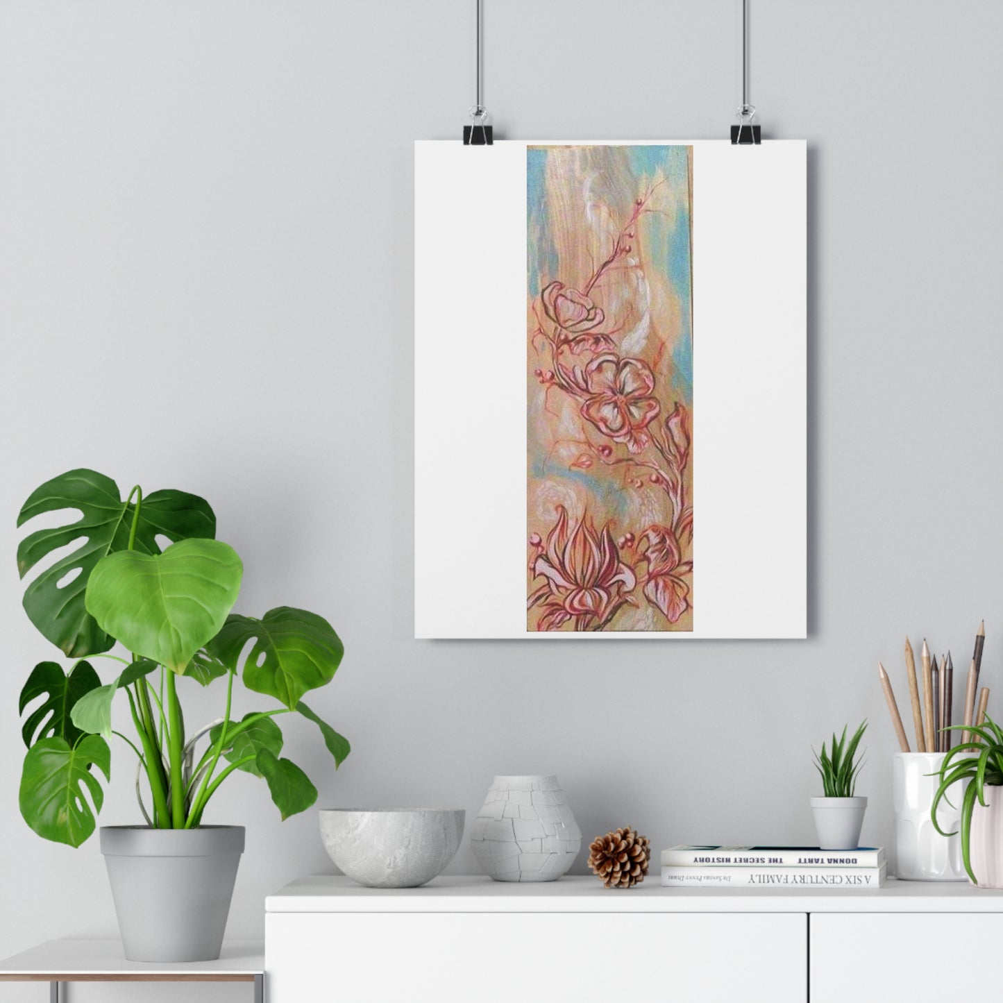 "Cherry Blossoms”- Giclée Art Print by artist David Hilborn