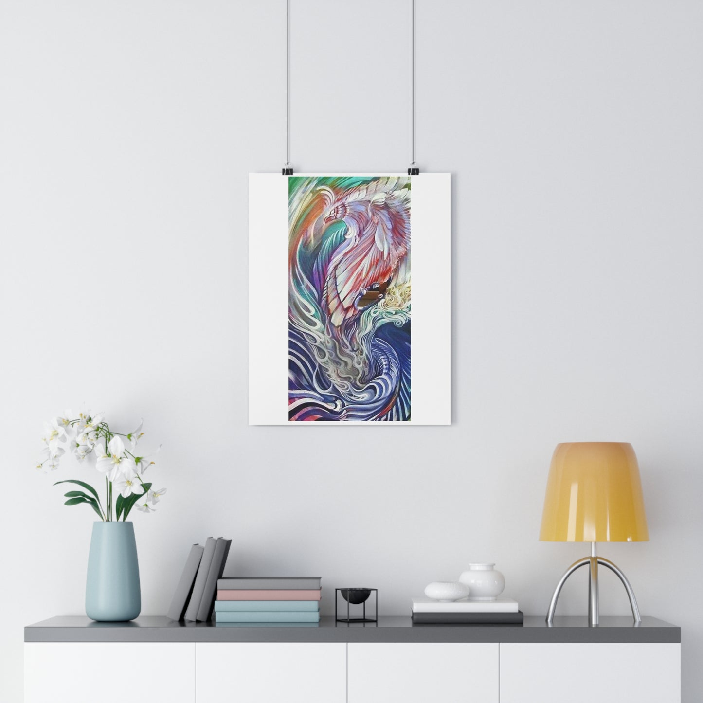 "Rising Phoenix”- Giclée Art Print by artist David Hilborn