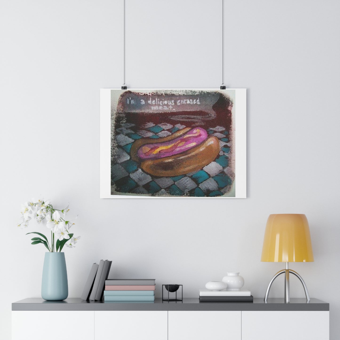 "Delicious Encased Meats”- Giclée Art Print by artist David Hilborn