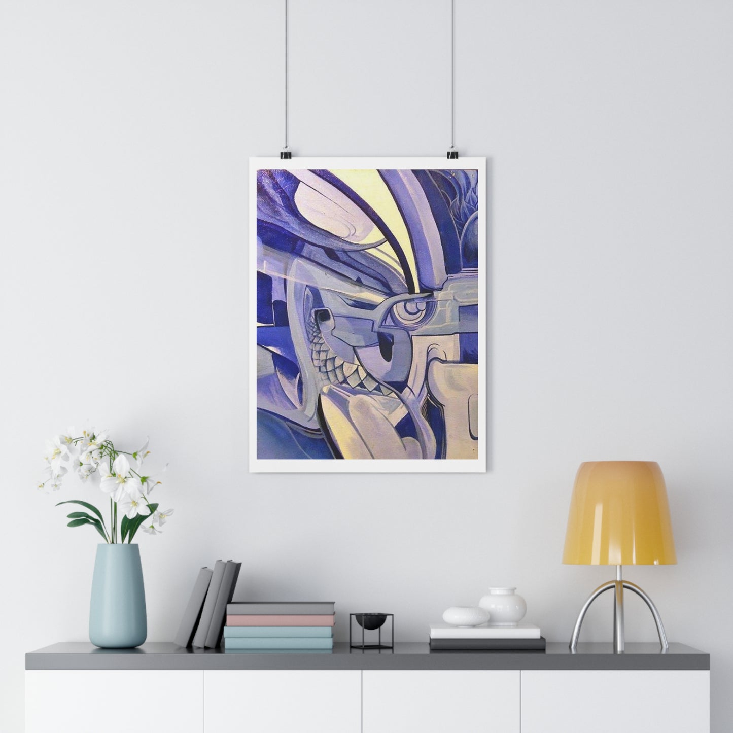 "Blue Heron”- Giclée Art Print by artist David Hilborn