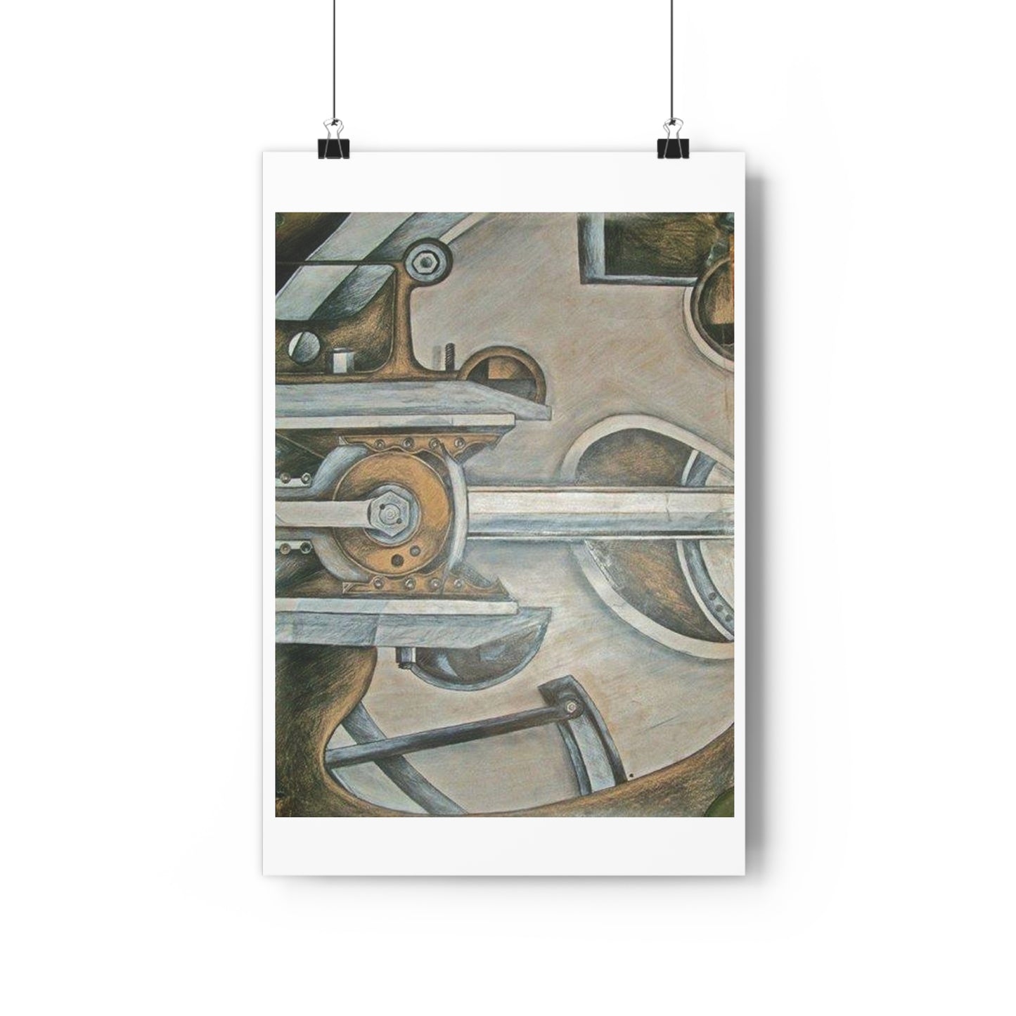 "Train Mechanics”- Giclée Art Print by artist David Hilborn