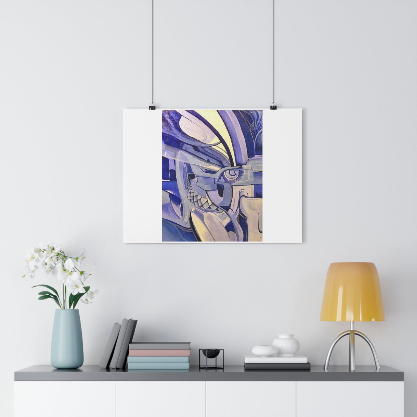 "Blue Heron”- Giclée Art Print by artist David Hilborn