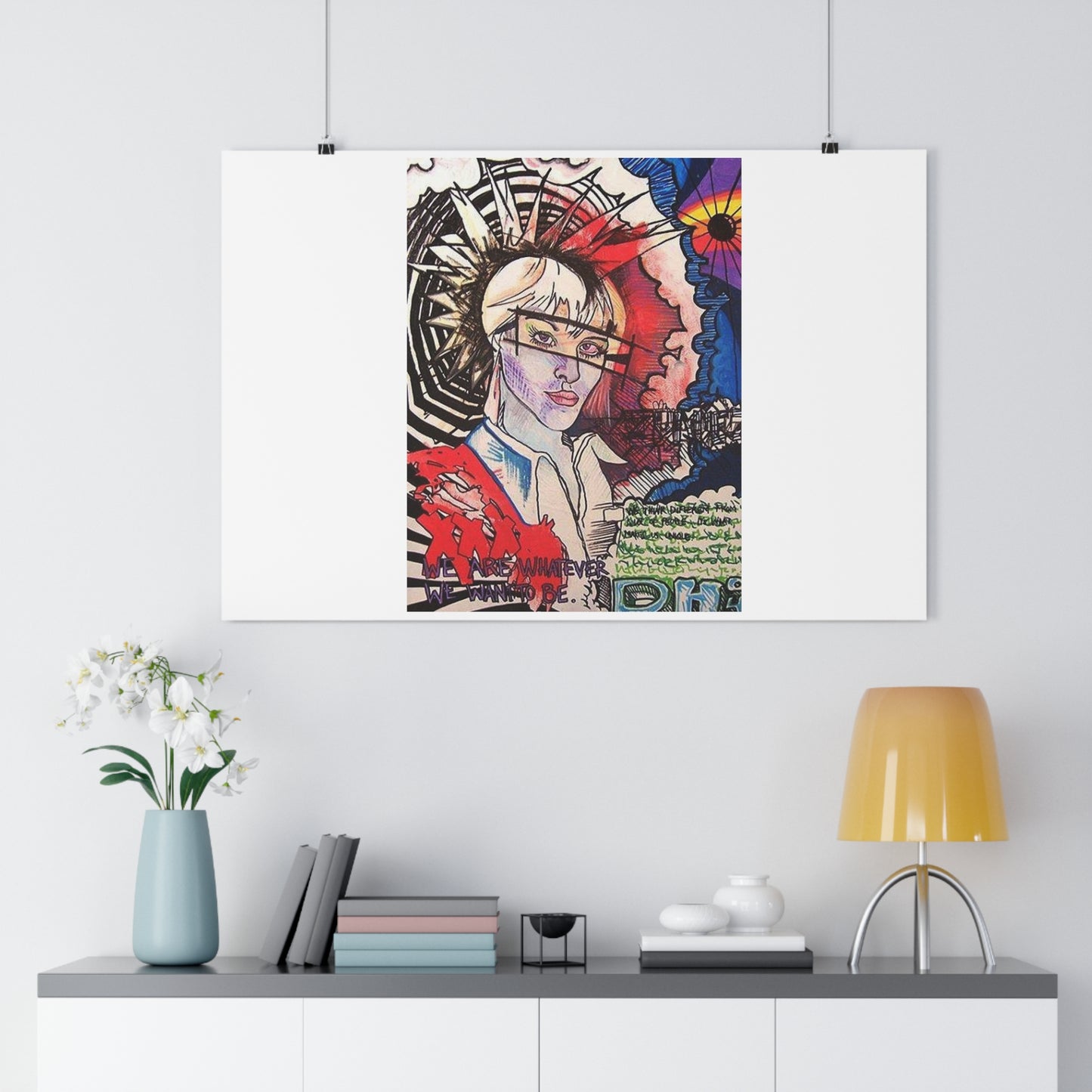 "We are whatever we want to be”- Giclée Art Print by artist David Hilborn