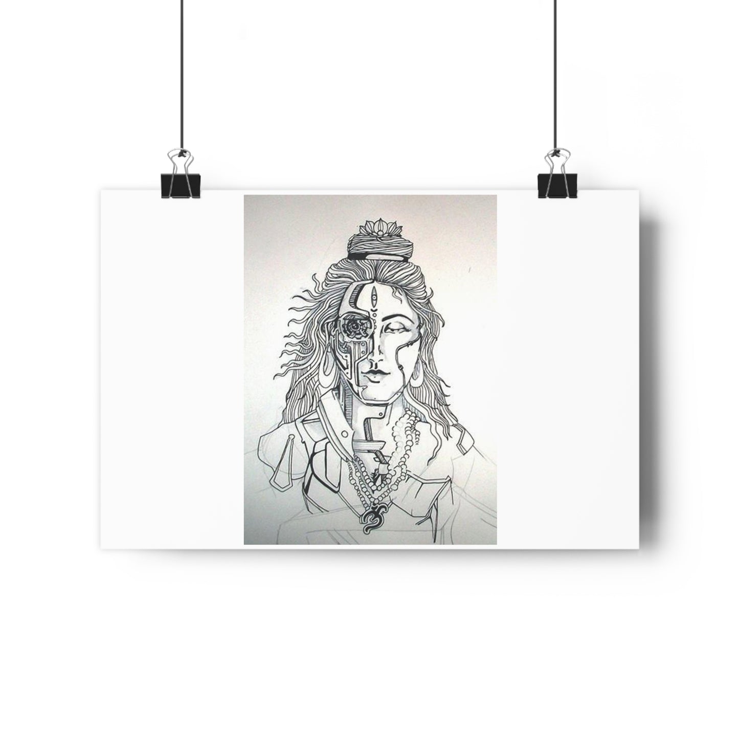 "Bionic Shiva" - Giclée Art Print by artist David Hilborn