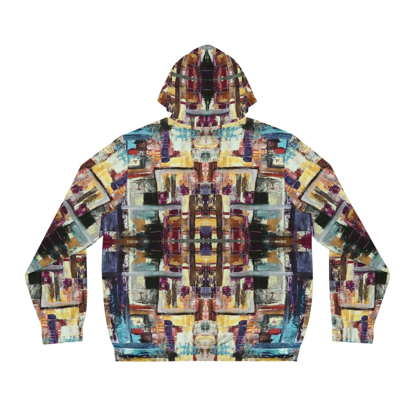 “Squishy Paradox” - All Over Graphic Zip-Up Hoodie by Artist David Hilborn