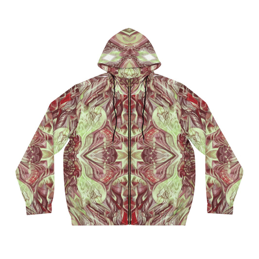 “Confectionary Corpse” - All Over Graphic Zip-Up Hoodie by Artist David Hilborn