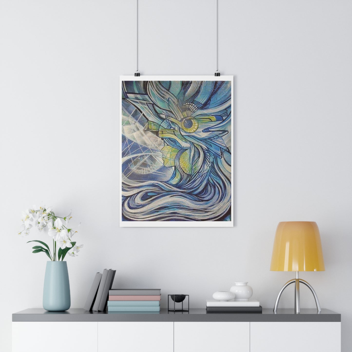 "Aquamarine”- Giclée Art Print by artist David Hilborn