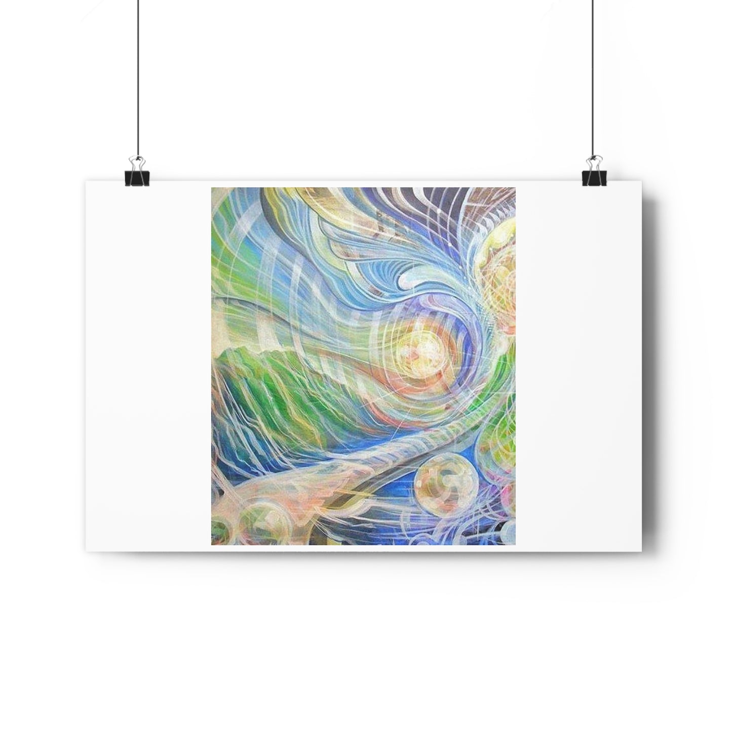 “Vibrational Terrain”- Giclée Art Print by artist David Hilborn