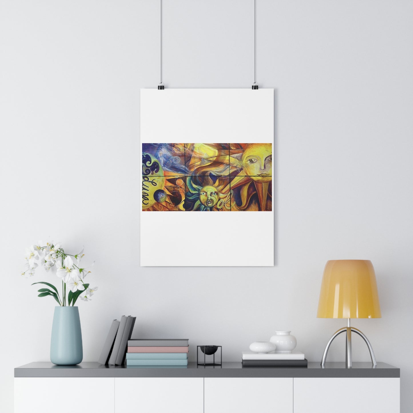 "Sun/Moon”- Giclée Art Print by artist David Hilborn