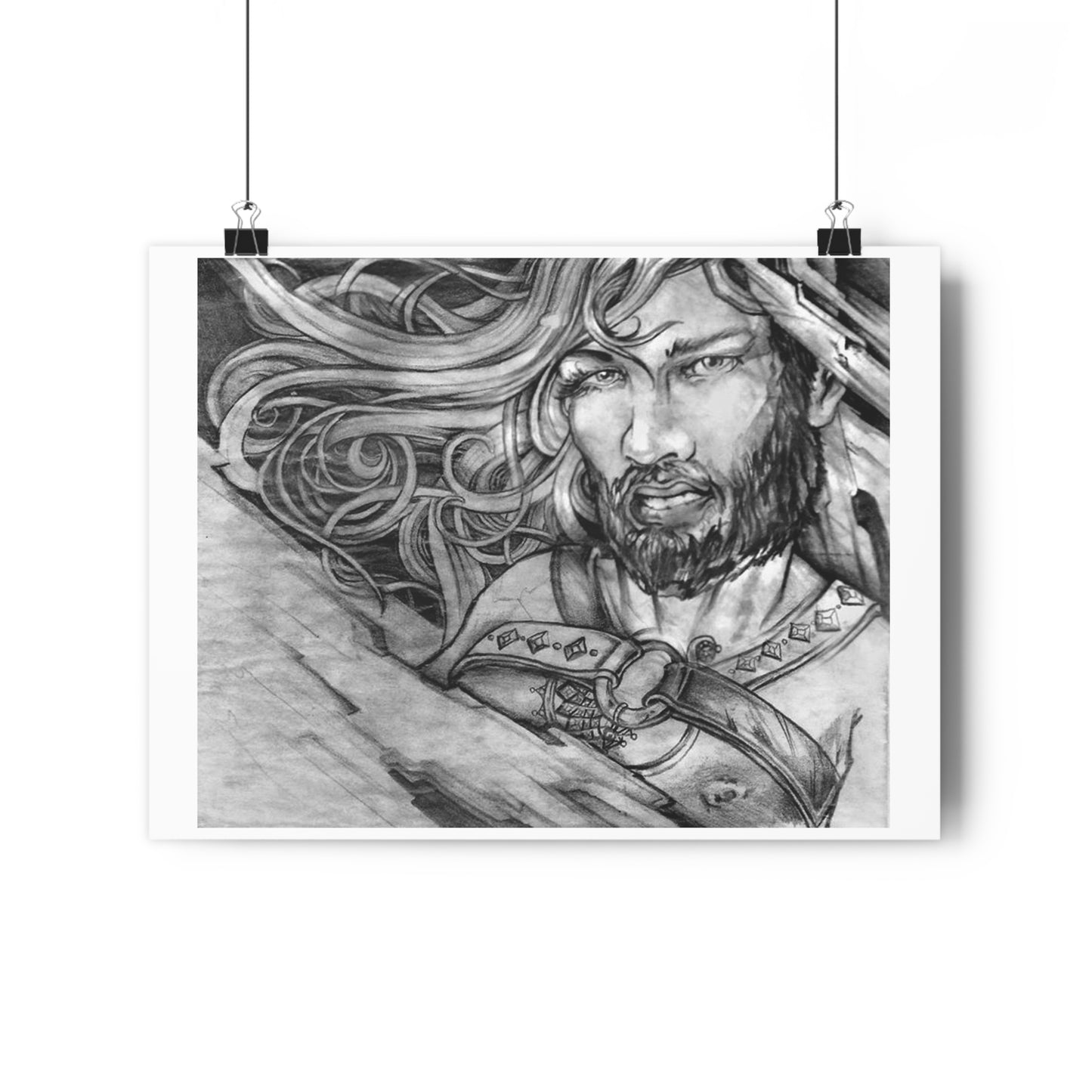 "Bearded Beauty" - Giclée Art Print by artist David Hilborn