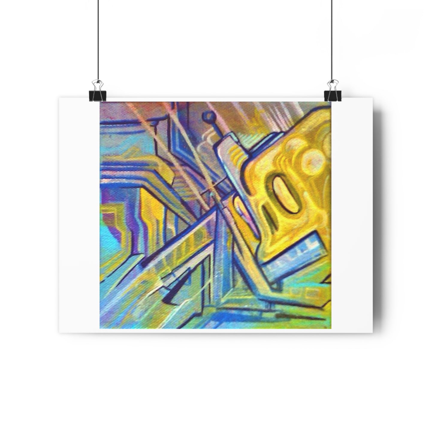 "Robo Drip”- Giclée Art Print by artist David Hilborn