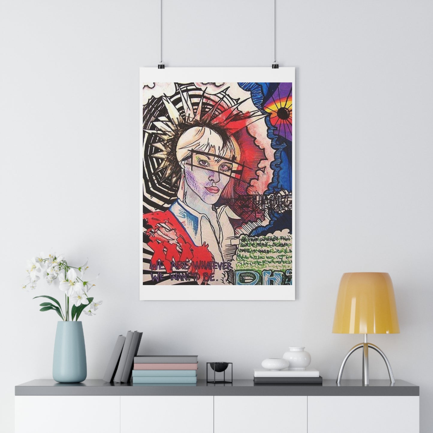 "We are whatever we want to be”- Giclée Art Print by artist David Hilborn