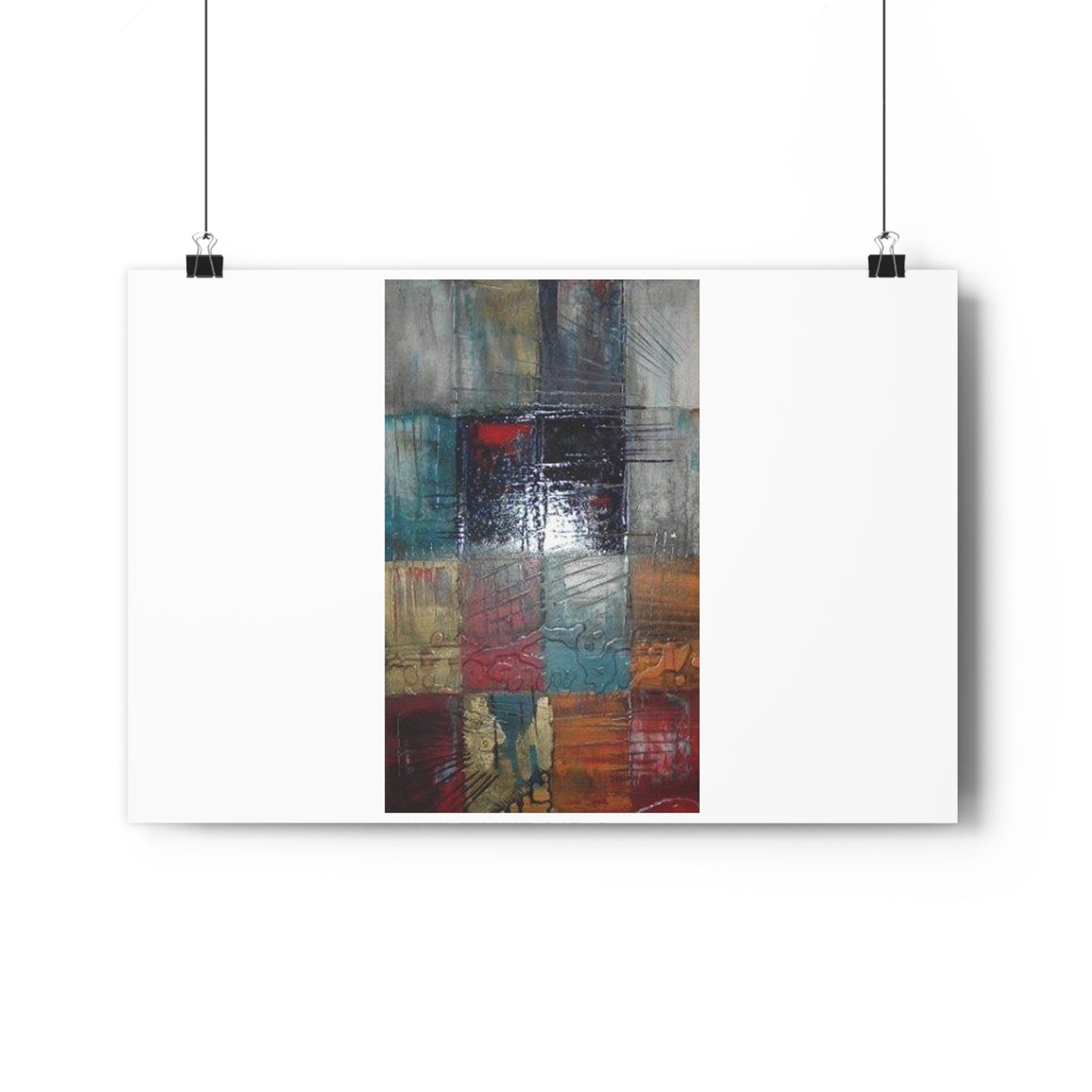 "Contemporary Grid”- Giclée Art Print by artist David Hilborn