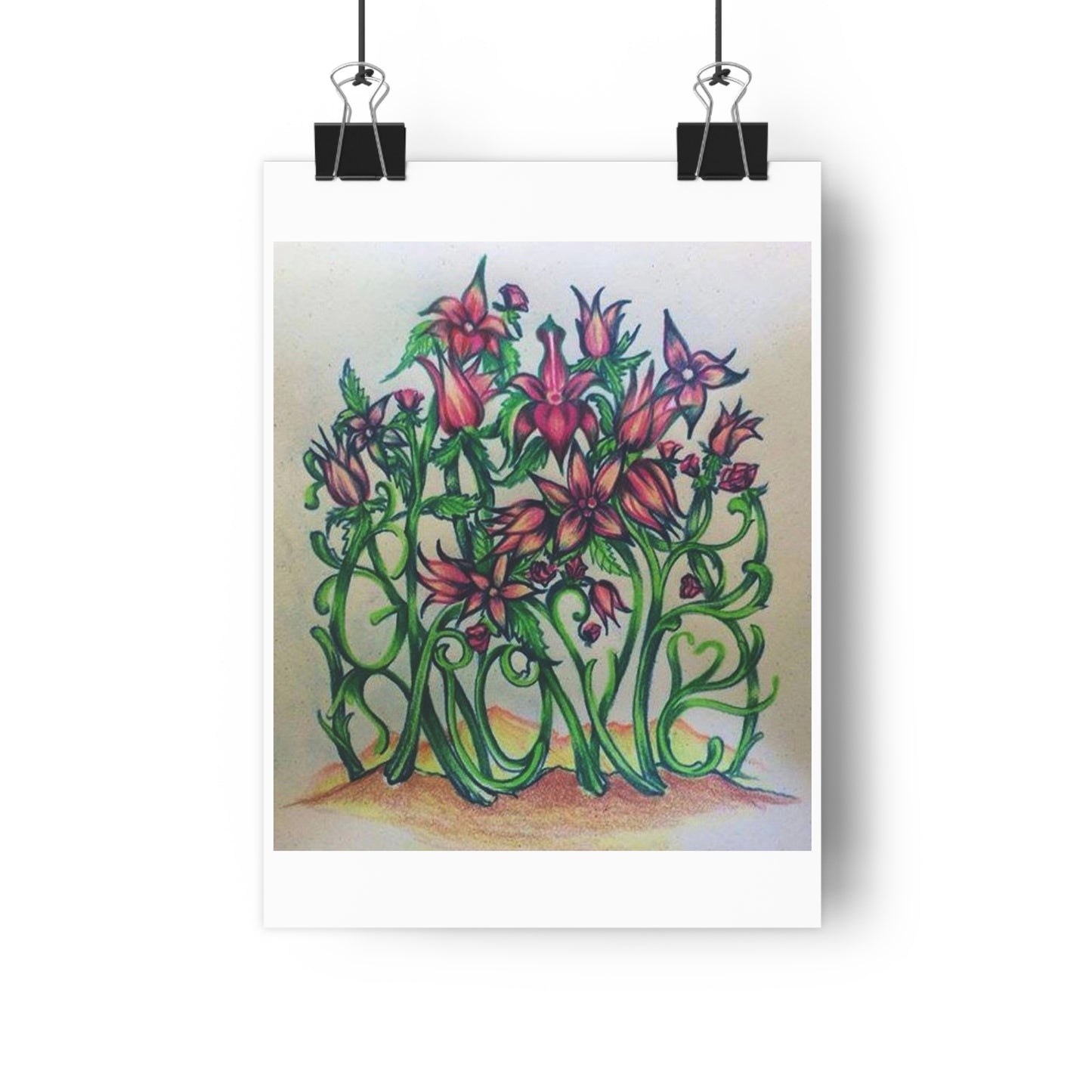 "Grow/Love”- Giclée Art Print by artist David Hilborn