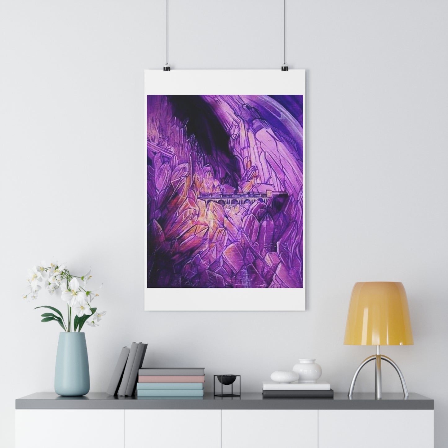 "Crystal Caverns”- Giclée Art Print by artist David Hilborn