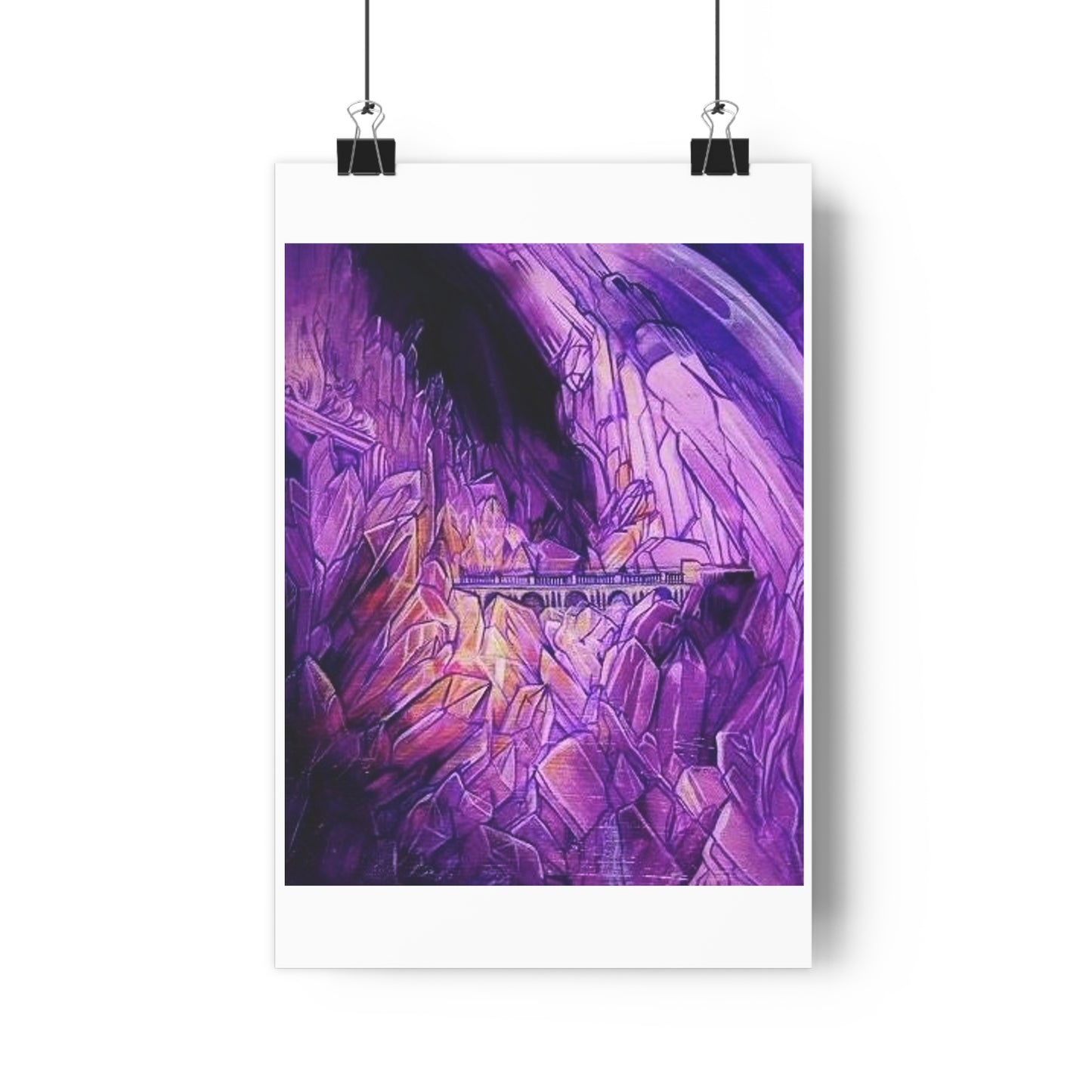 "Crystal Caverns”- Giclée Art Print by artist David Hilborn