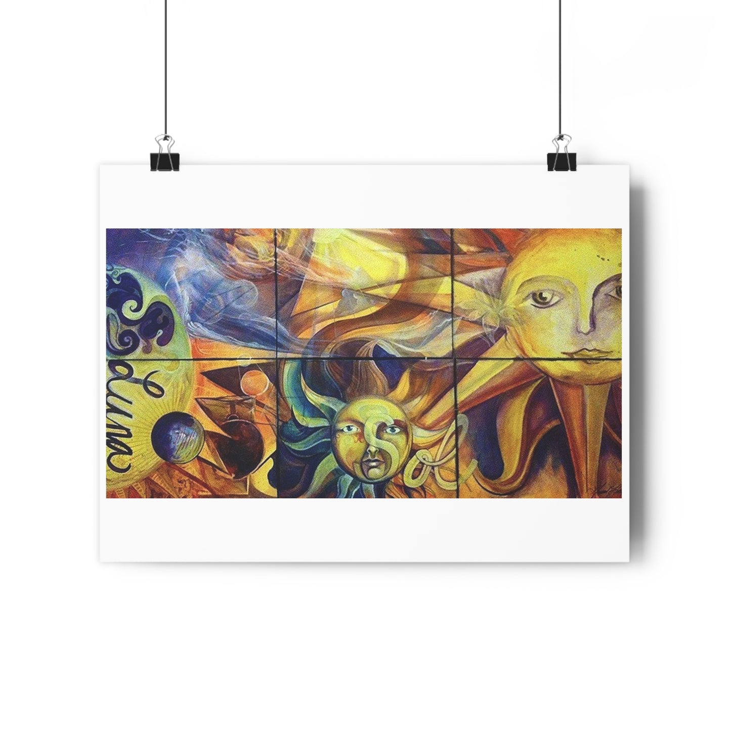 "Sun/Moon”- Giclée Art Print by artist David Hilborn