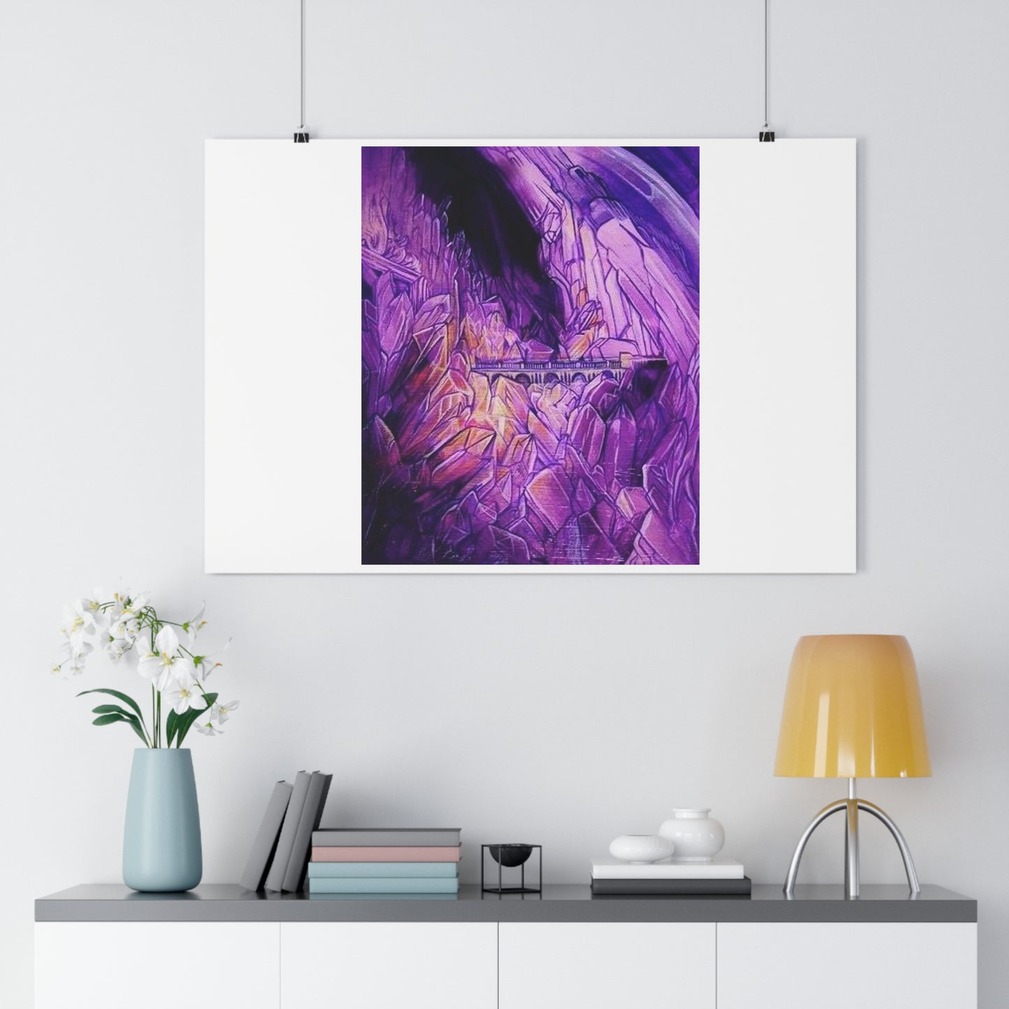 "Crystal Caverns”- Giclée Art Print by artist David Hilborn