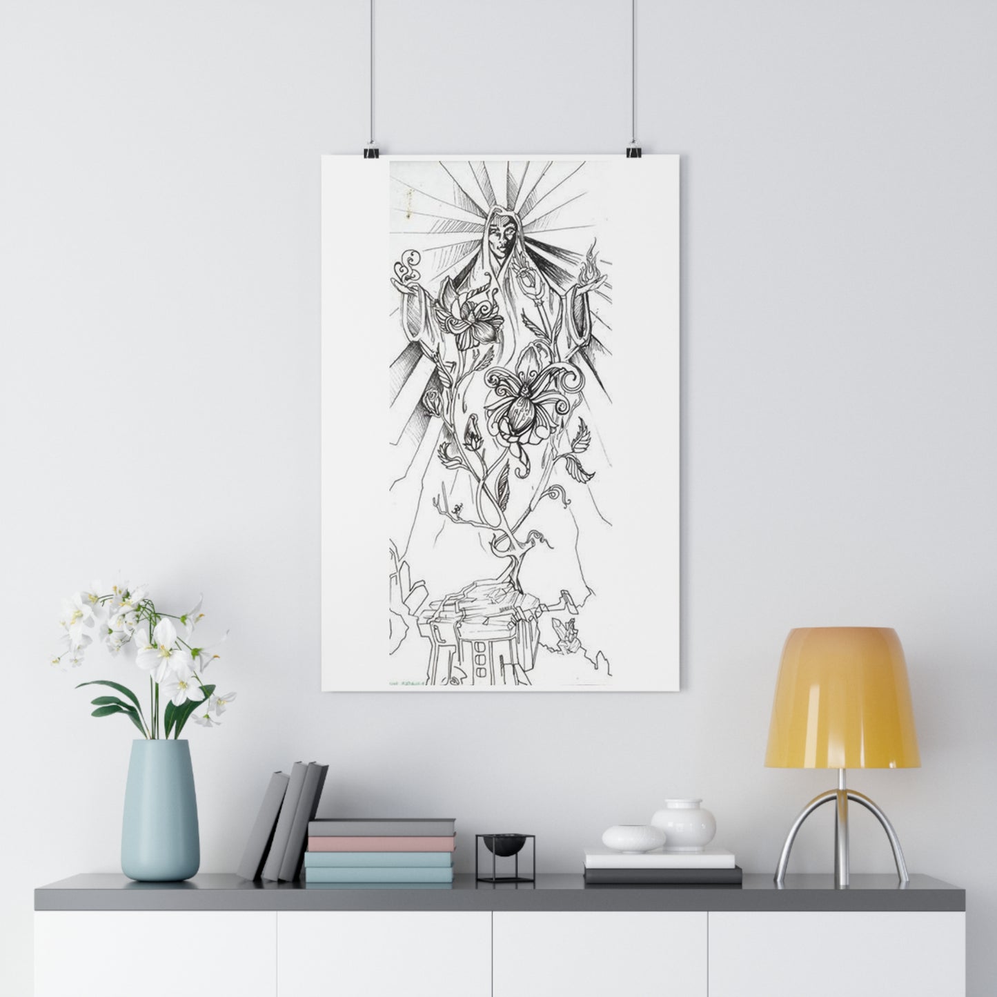 "Crystal Goddess" - Giclée Art Print by artist David Hilborn