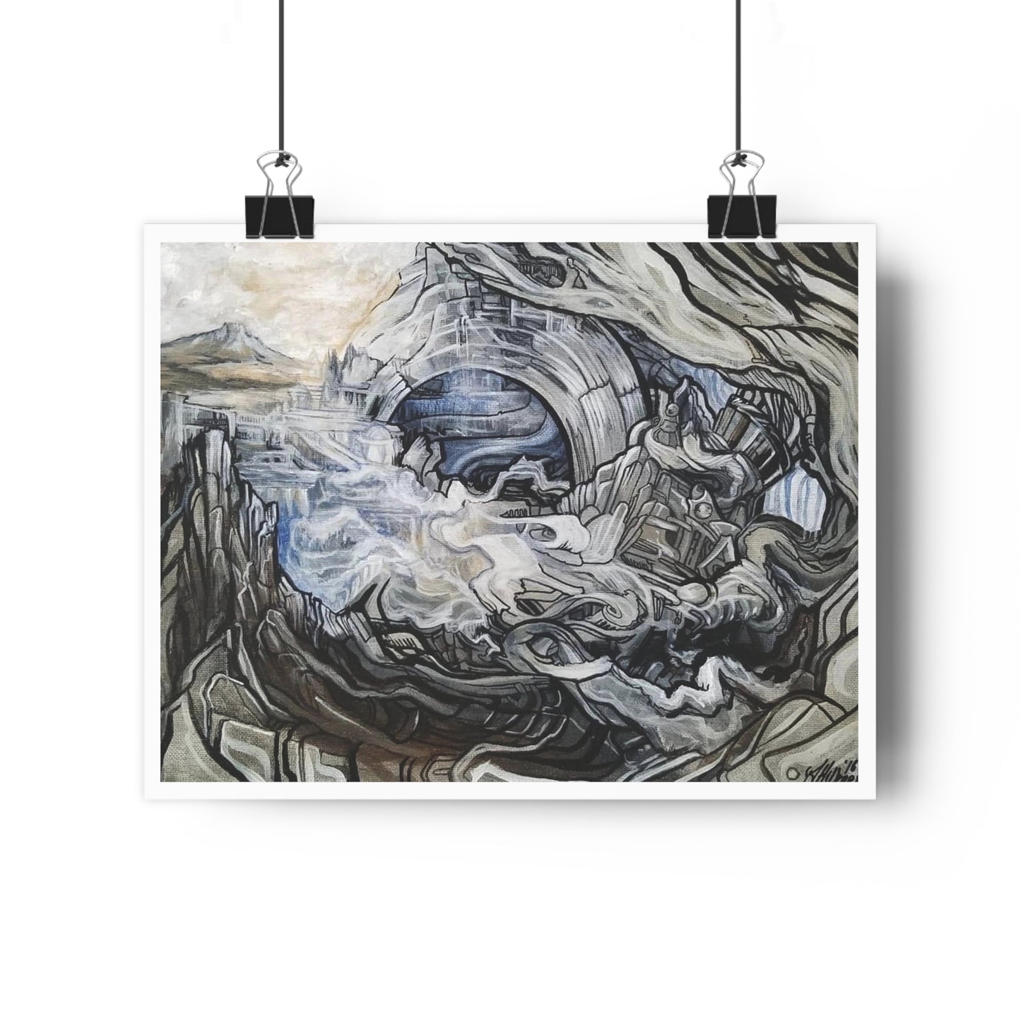 "Typhoon”- Giclée Art Print by artist David Hilborn