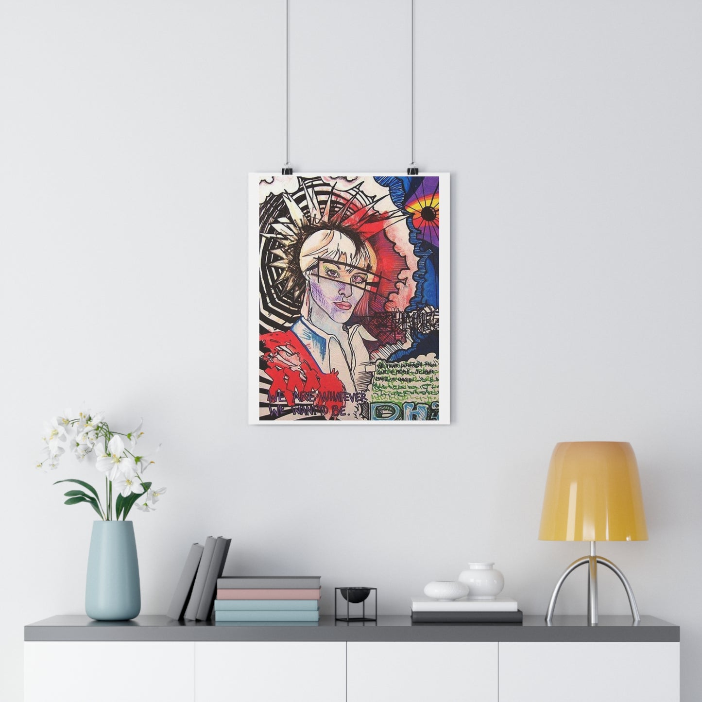 "We are whatever we want to be”- Giclée Art Print by artist David Hilborn