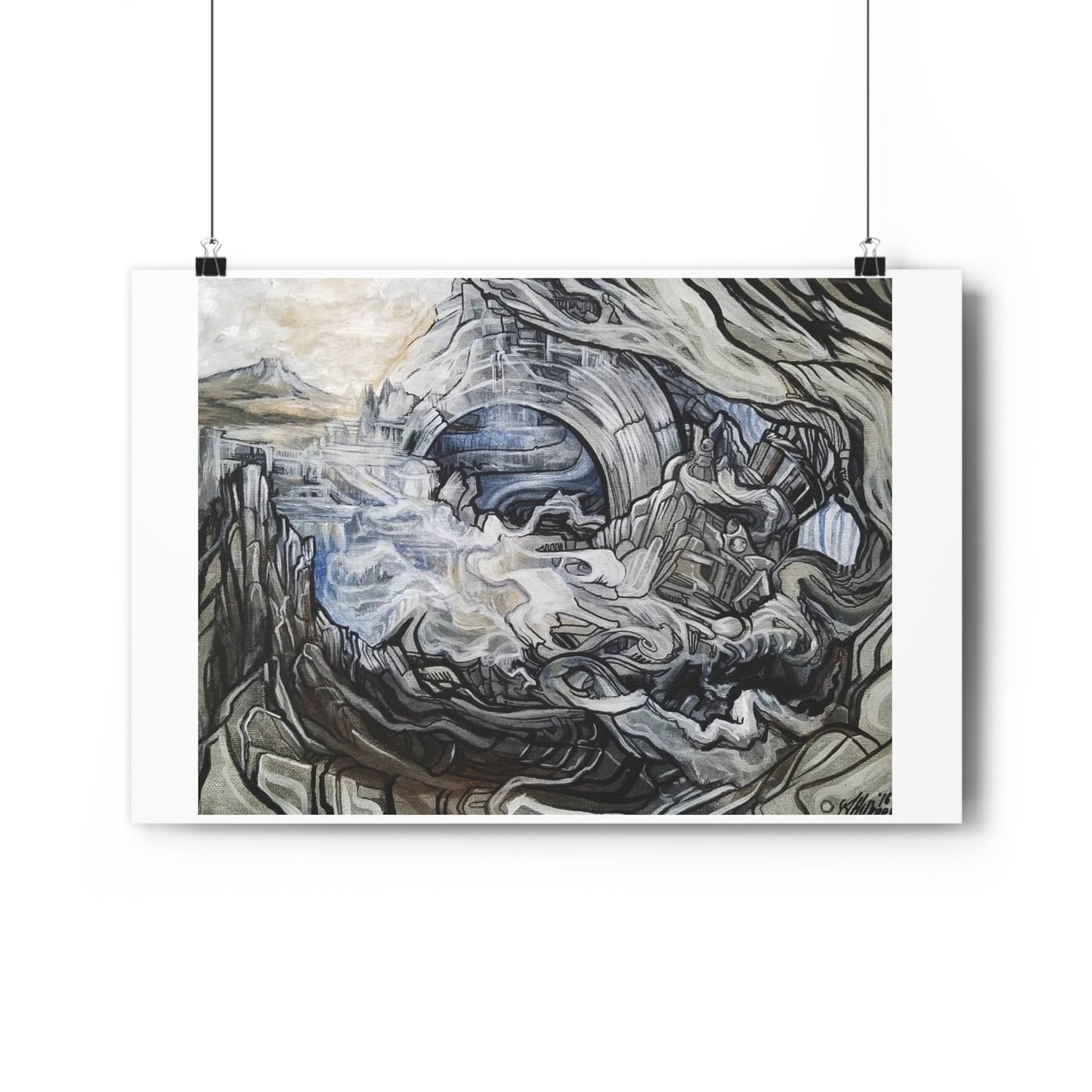 "Typhoon”- Giclée Art Print by artist David Hilborn