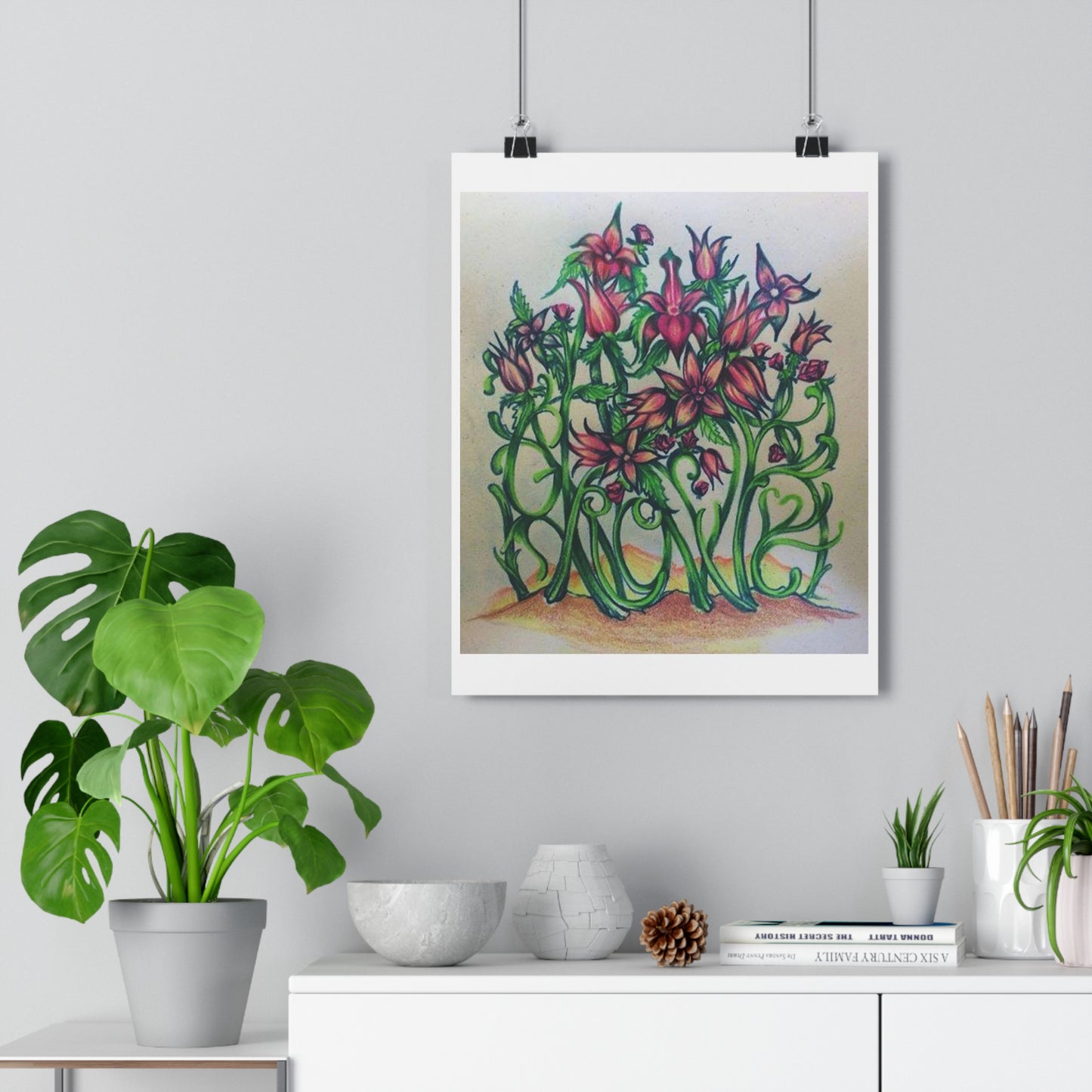 "Grow/Love”- Giclée Art Print by artist David Hilborn