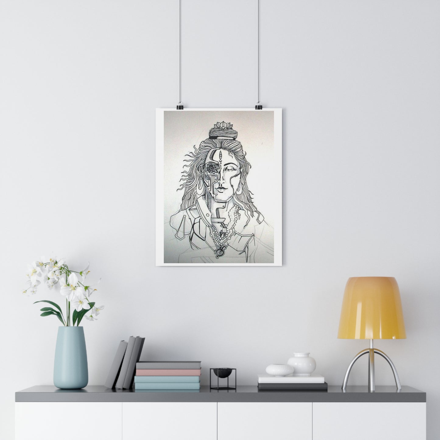 "Bionic Shiva" - Giclée Art Print by artist David Hilborn