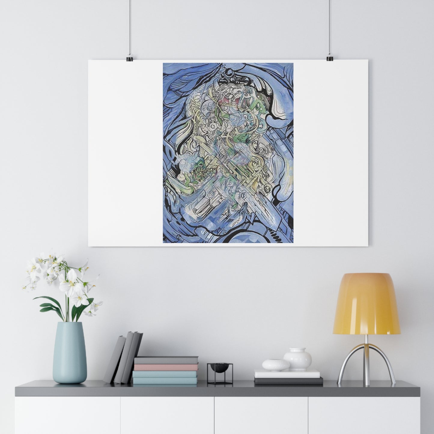 "Chrome Flow”- Giclée Art Print by artist David Hilborn